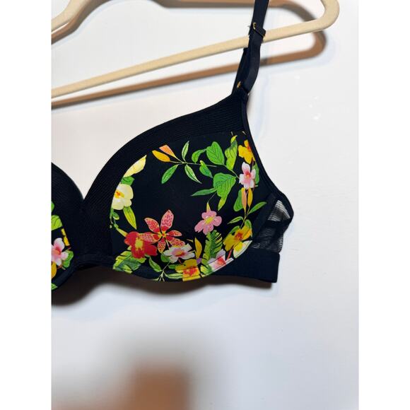 Lively Women's Size 34B Black Floral Print Lightly Lined Bra NWOT - Picture 4 of 9